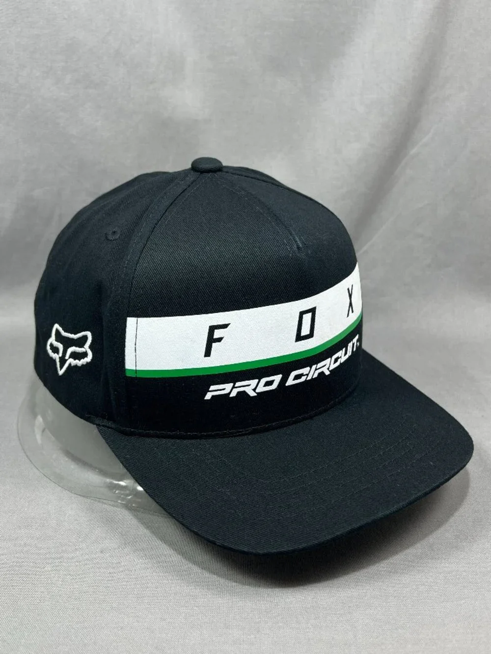 Fox Racing Pro Circuit Baseball Youth Hat OSFM Black Motocross Snapback Cap